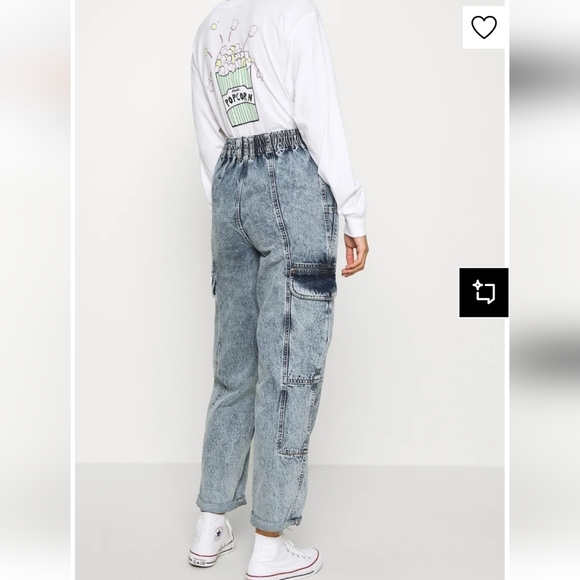 BDG Urban Blaine Cargo skate Nwt Outfitters Cargo trousers - blue W24 L32 - Picture 3 of 12